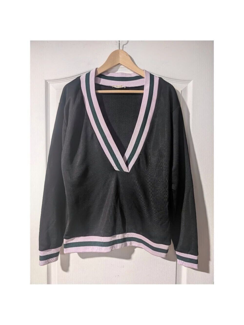 Aritzia Golden by TNA | Varsity Striped Sweatshirt